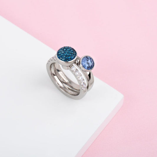 Melano Twisted Make The Statement Ringen Set Zilverkleurig - melanojewelry