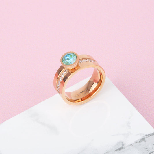 Melano Twisted Mermaid Splash Ring Set - melanojewelry