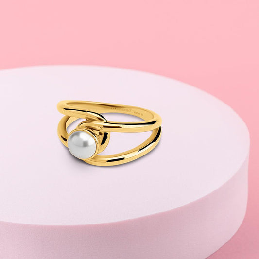 Melano Twisted Pearl Sprinkle Ring Set - melanojewelry