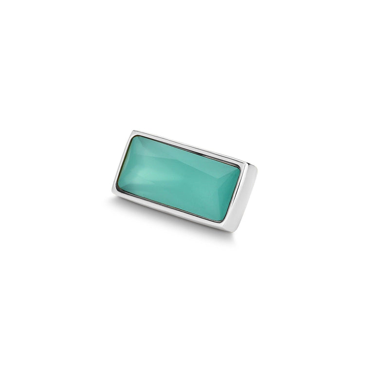 Melano Twisted Rectangle Steentje - melanojewelry
