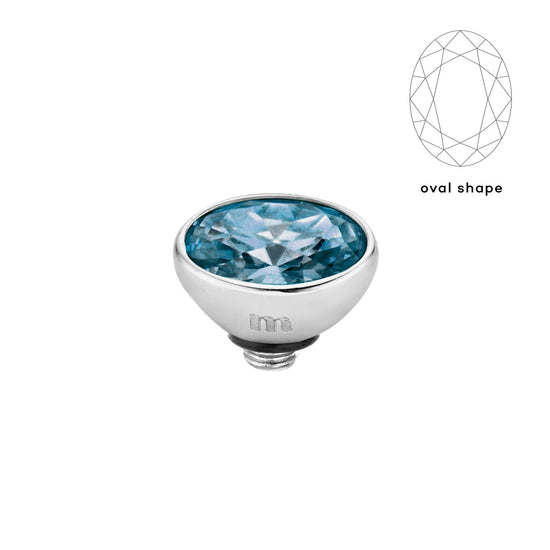 Melano Twisted Rounded Oval Steentje - melanojewelry