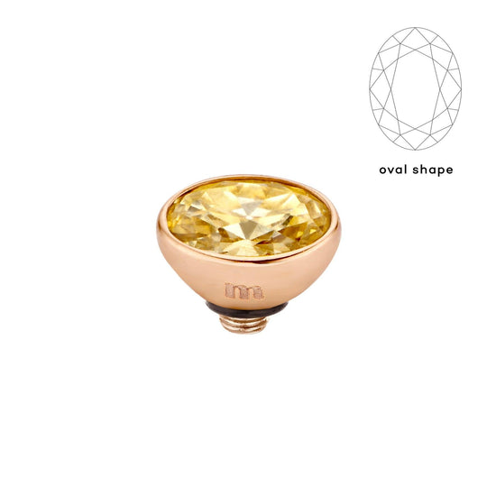 Melano Twisted Rounded Oval Steentje - melanojewelry