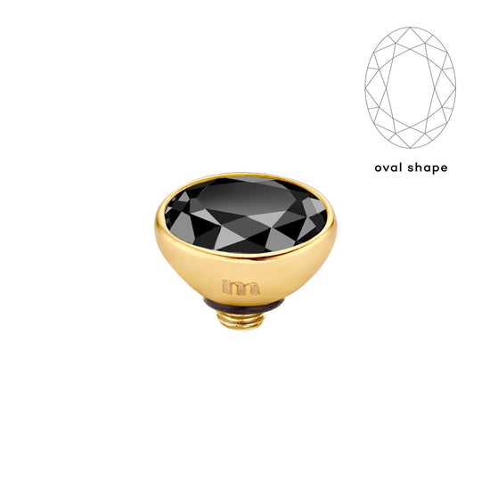 Melano Twisted Rounded Oval Steentje - melanojewelry