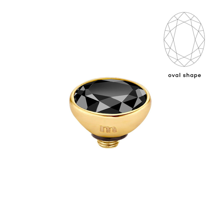 Melano Twisted Rounded Oval Steentje - melanojewelry