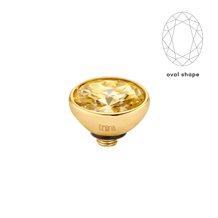 Melano Twisted Rounded Oval Steentje - melanojewelry