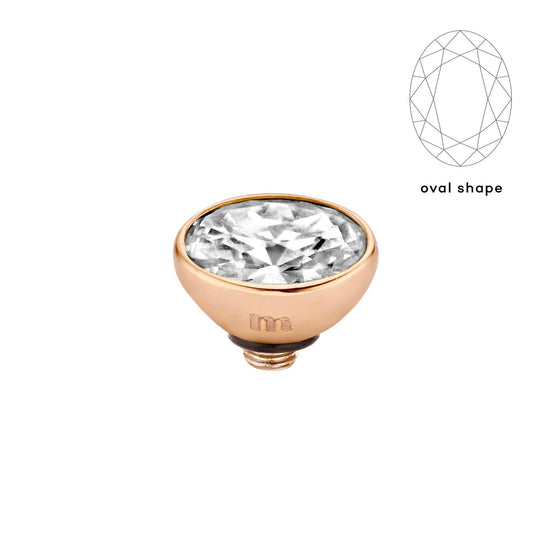 Melano Twisted Rounded Oval Steentje - melanojewelry