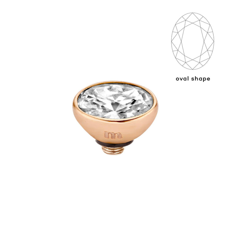 Melano Twisted Rounded Oval Steentje - melanojewelry