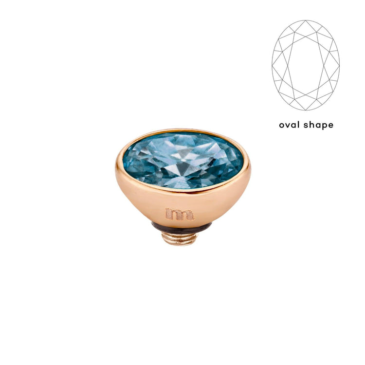 Melano Twisted Rounded Oval Steentje - melanojewelry