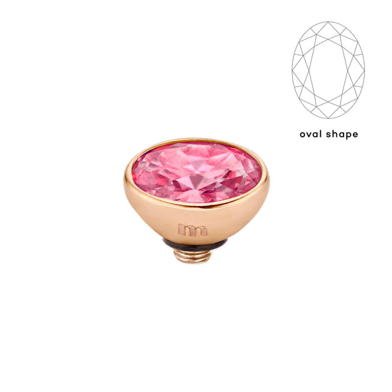 Melano Twisted Rounded Oval Steentje - melanojewelry