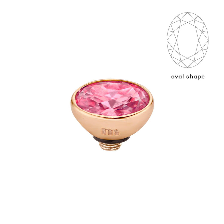 Melano Twisted Rounded Oval Steentje - melanojewelry