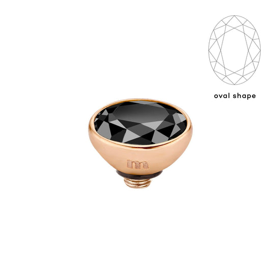 Melano Twisted Rounded Oval Steentje - melanojewelry