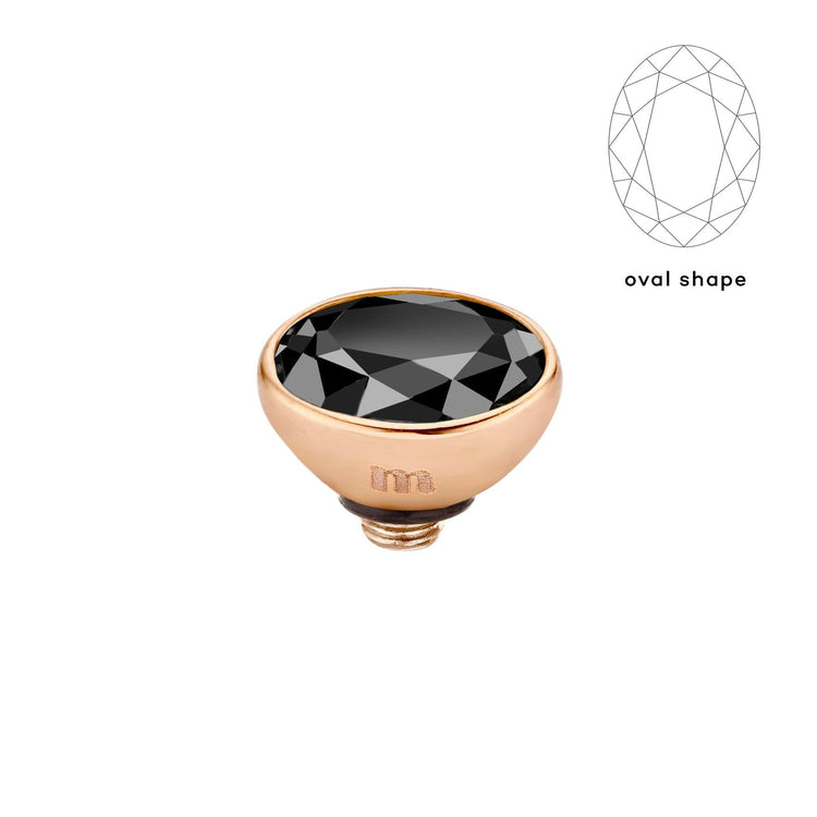 Melano Twisted Rounded Oval Steentje - melanojewelry