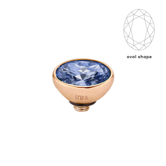 Melano Twisted Rounded Oval Steentje - melanojewelry