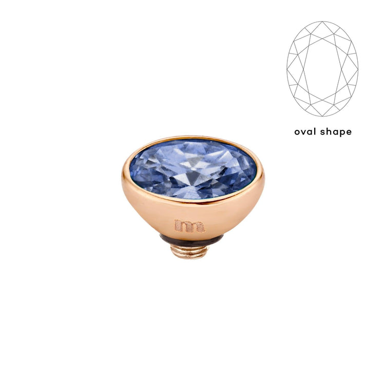 Melano Twisted Rounded Oval Steentje - melanojewelry