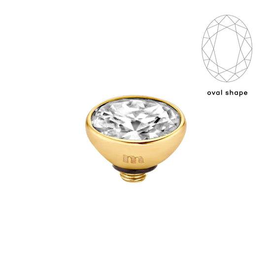 Melano Twisted Rounded Oval Steentje - melanojewelry