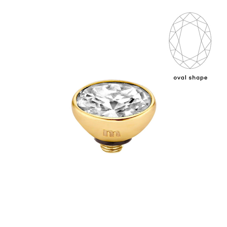 Melano Twisted Rounded Oval Steentje - melanojewelry