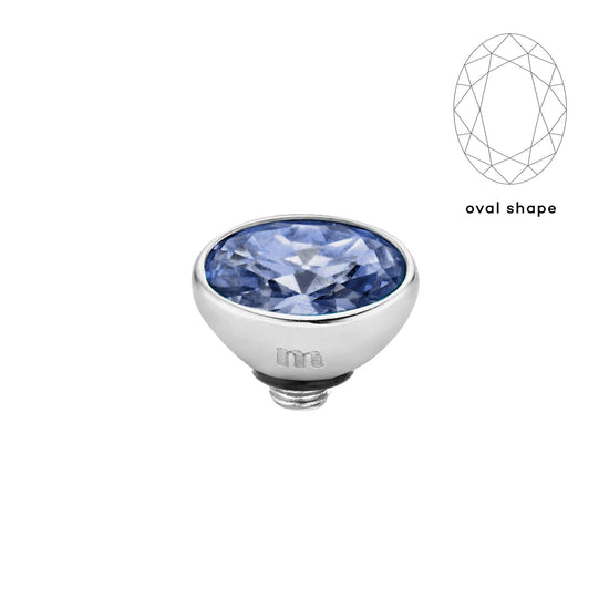 Melano Twisted Rounded Oval Steentje - melanojewelry