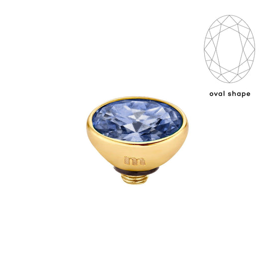 Melano Twisted Rounded Oval Steentje - melanojewelry