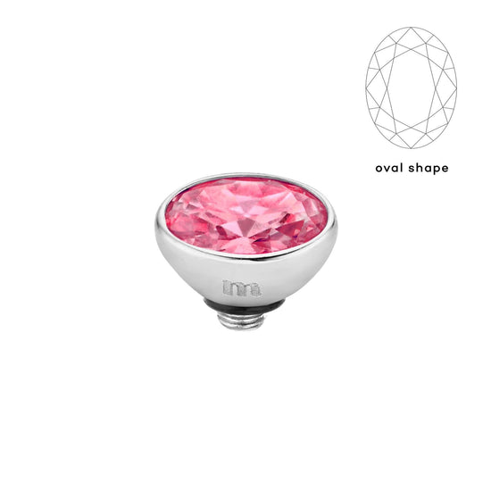 Melano Twisted Rounded Oval Steentje - melanojewelry