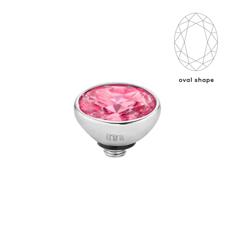 Melano Twisted Rounded Oval Steentje - melanojewelry