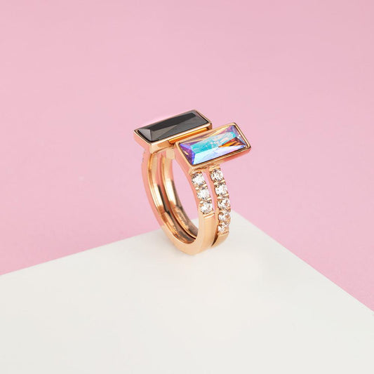 Melano Twisted Stand Tall Ringen Set - melanojewelry