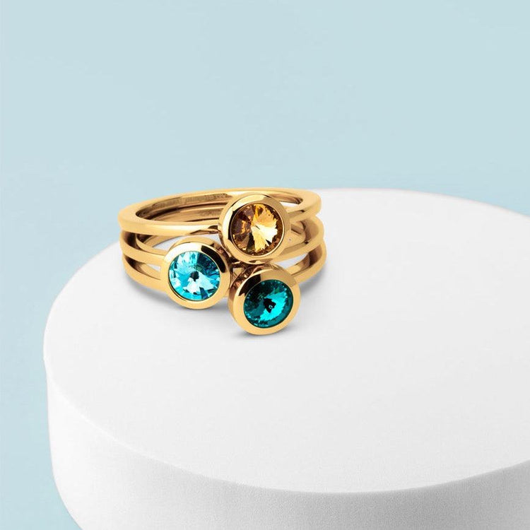 Melano Twisted Sunshine State Of Mind Ringen Set - melanojewelry