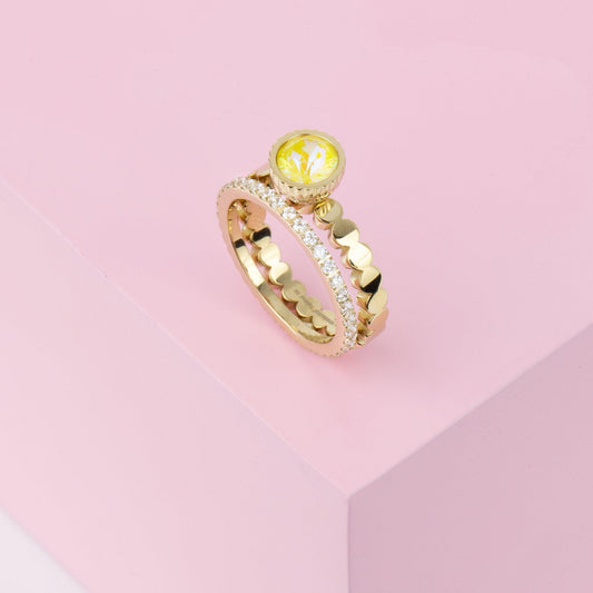 Melano Twisted Suntime Funtime Ringen Set - melanojewelry