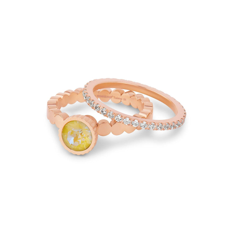 Melano Twisted Suntime Funtime Ringen Set - melanojewelry