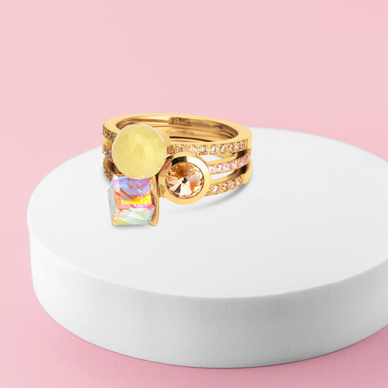 Melano Twisted Tropical Summer Ringen Set - melanojewelry