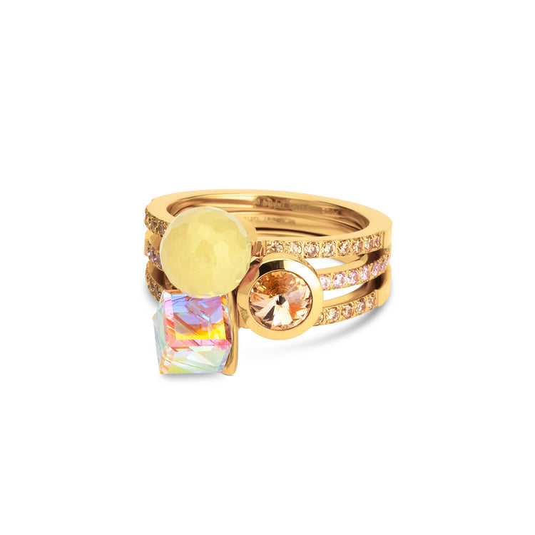 Melano Twisted Tropical Summer Ringen Set - melanojewelry