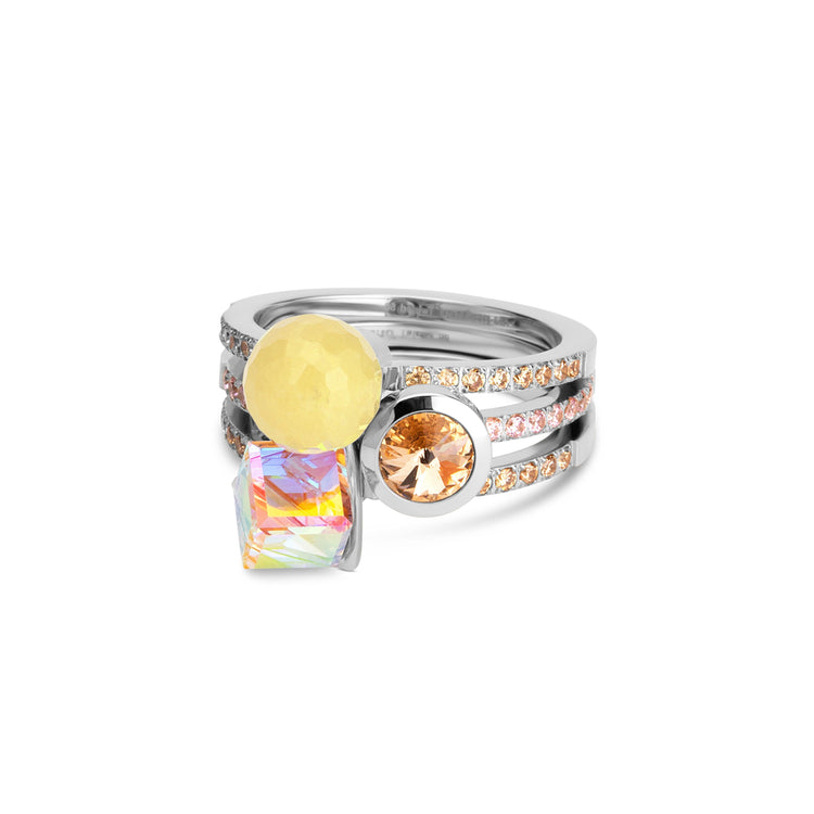 Melano Twisted Tropical Summer Ringen Set - melanojewelry