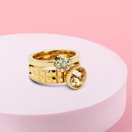 Melano Vivid & Twisted Happy Cake Ringen Set - melanojewelry