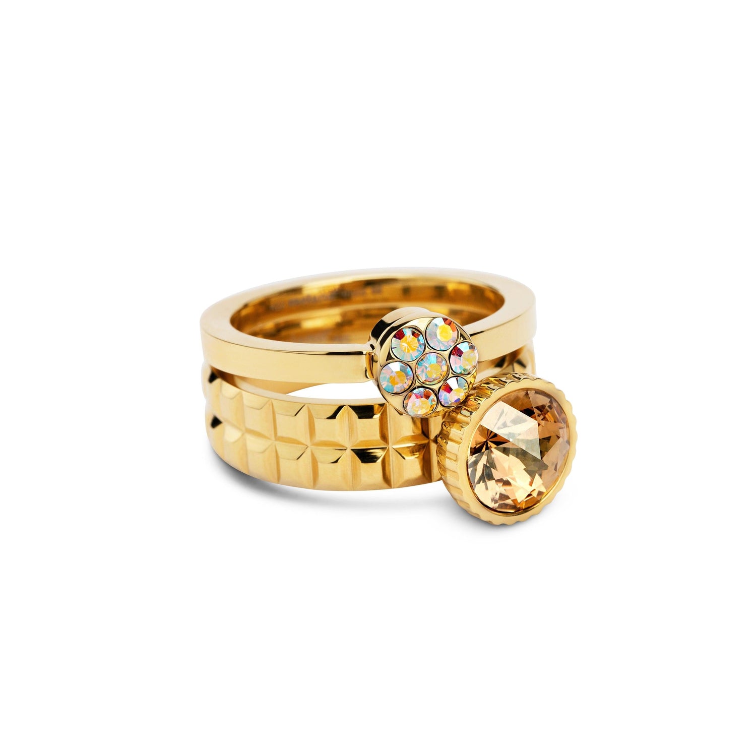 Melano Vivid & Twisted Happy Cake Ringen Set - melanojewelry