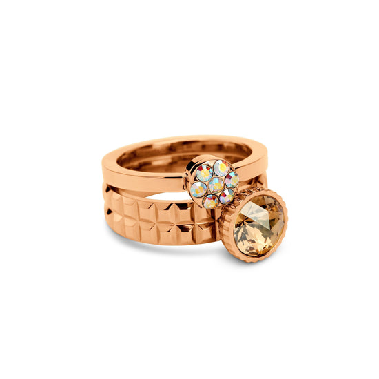 Melano Vivid & Twisted Happy Cake Ringen Set - melanojewelry