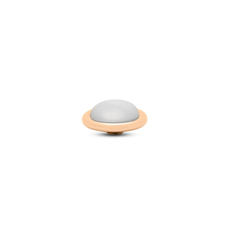 Melano Vivid Frosted Round Steentje - melanojewelry