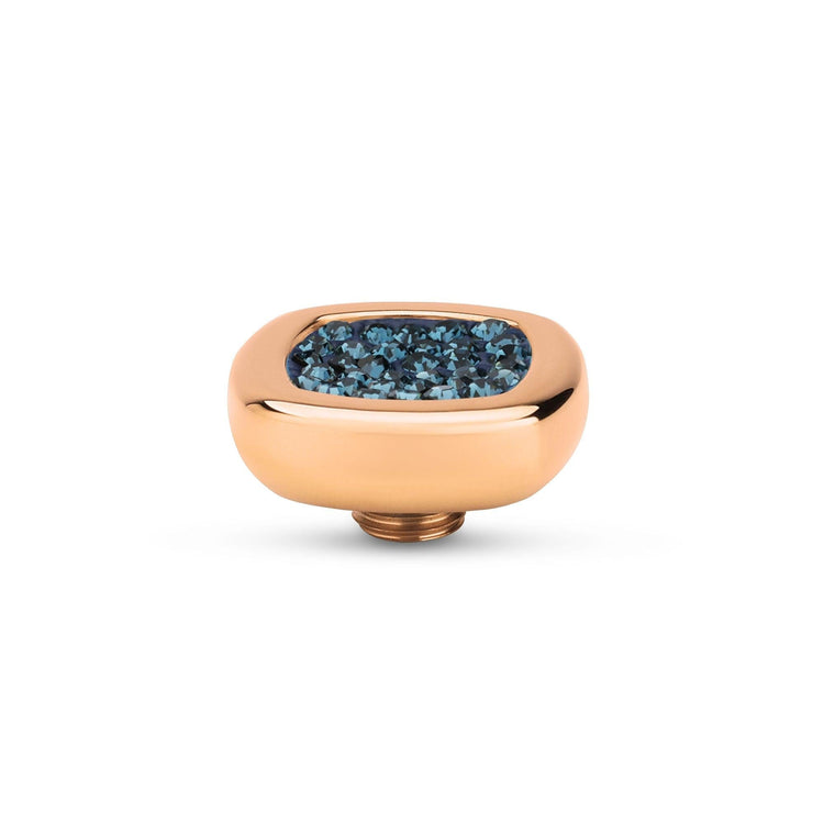 Melano Vivid Shiny Square Steentje - melanojewelry