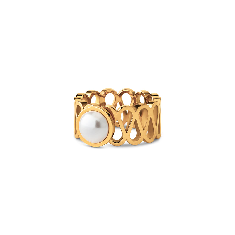 Melano Vivid Collar Glam Ring Set