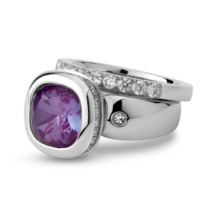 Melano Vivid & Friends Glam And Purple Ring Set