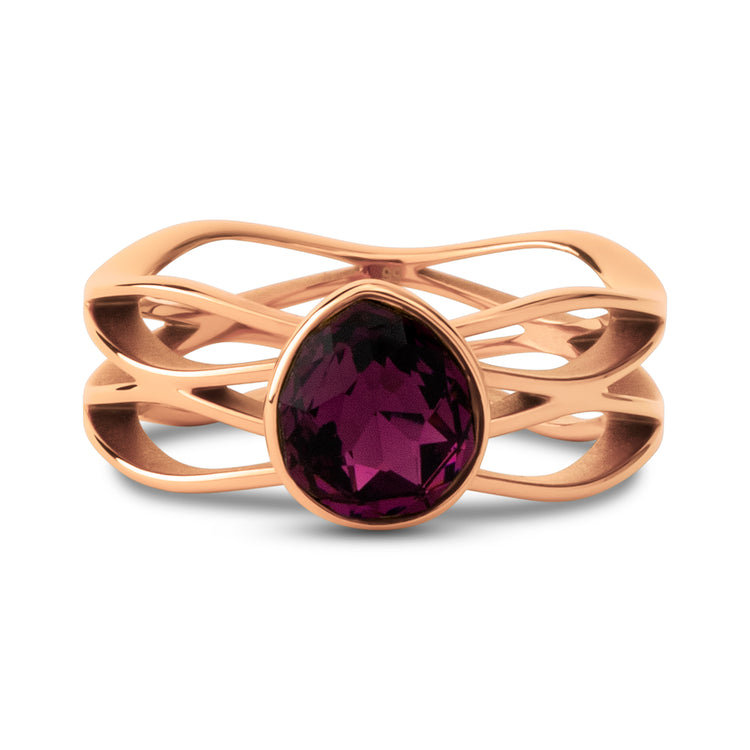 Melano Twisted Purple Rain Ring Set