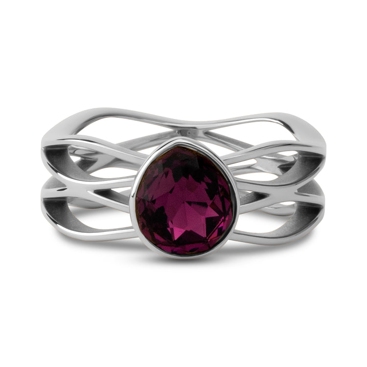 Melano Twisted Purple Rain Ring Set