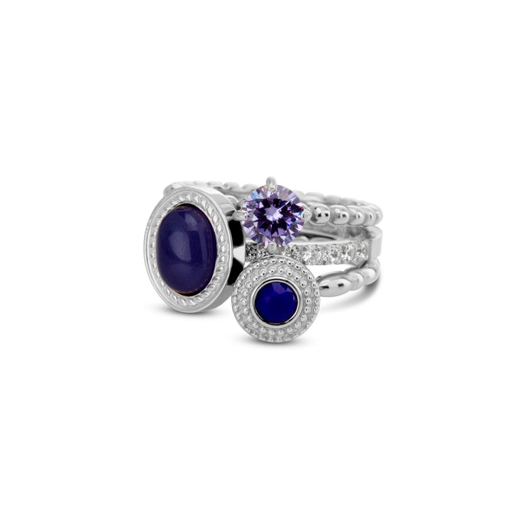 Melano Twisted & Vivid Moon Haze Ringen Set