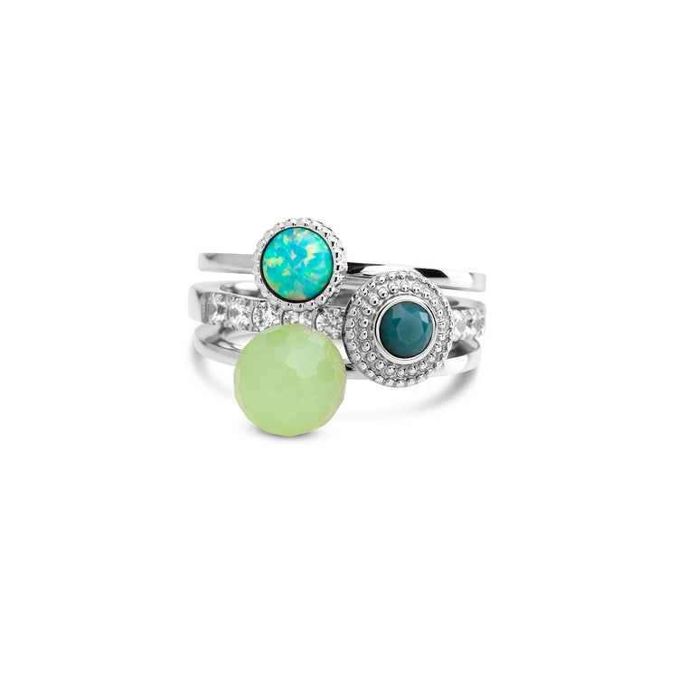 Melano Twisted Calm Horizon Ring-Set