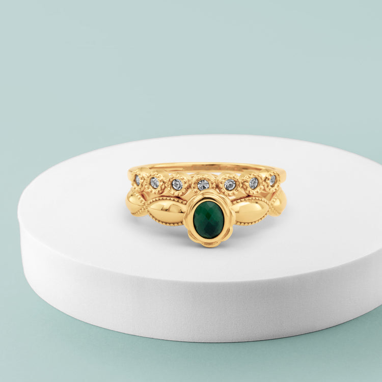 Melano Twisted & Friends Parisian Green Ringen Set