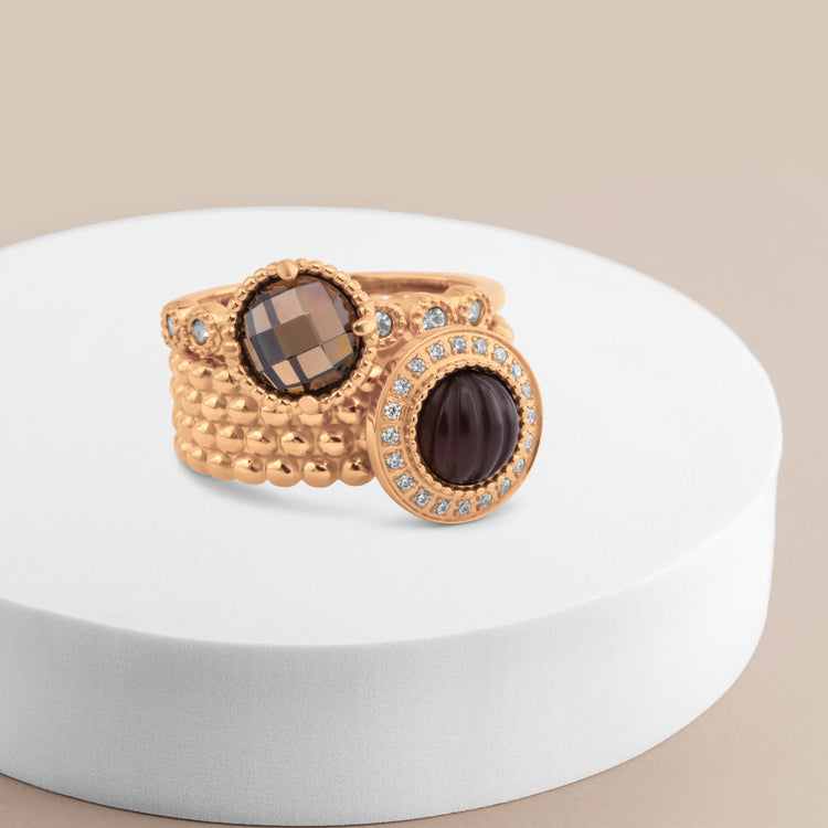 Melano Vivid & Twisted Nice Brownie Ringen Set