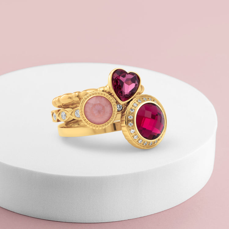 Melano Vivid & Twisted Riviera Rose Ringen Set