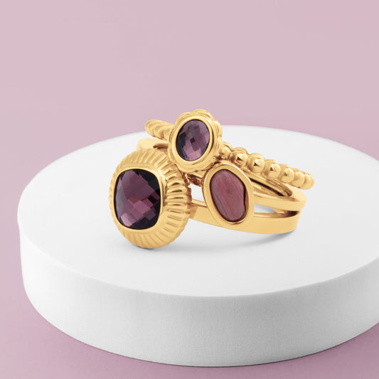 Melano Vivid & Twisted Winter Bloom Ringen Set