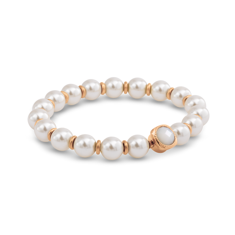 Melano Vivid Golden Cream Armband Set