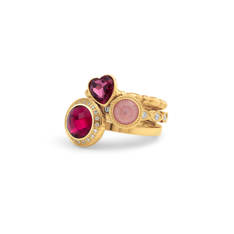 Melano Vivid & Twisted Riviera Rose Ringen Set