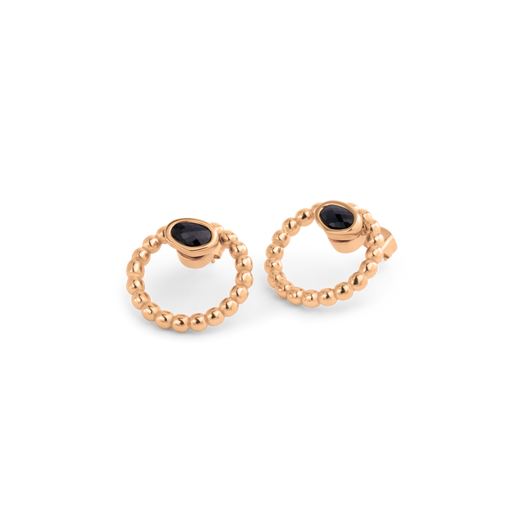 Melano Twisted Velvet Noir Oorbellen Set