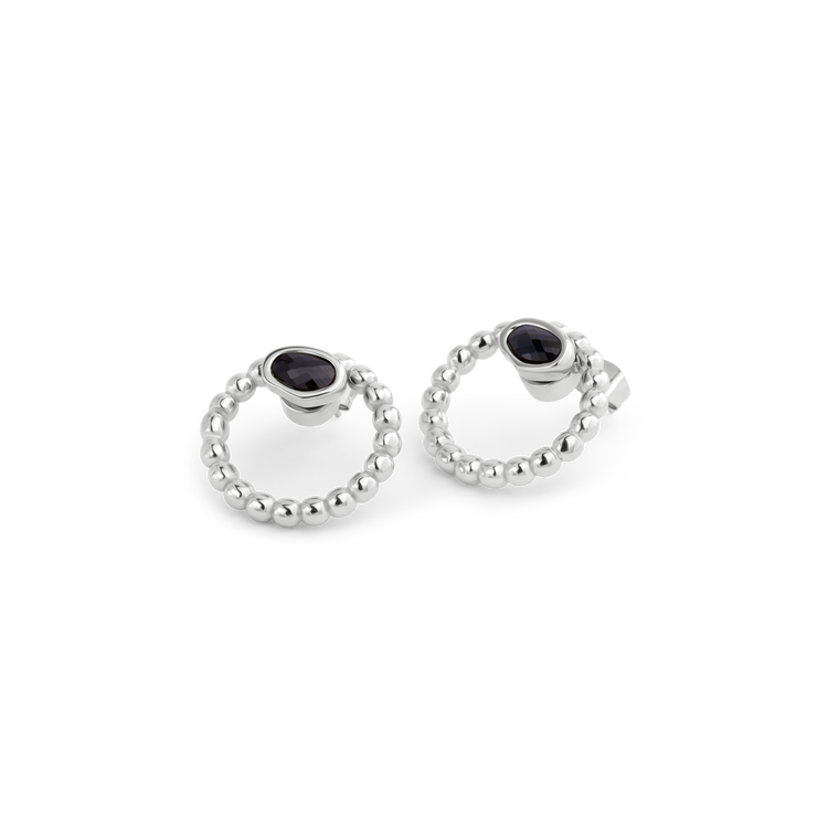 Melano Twisted Velvet Noir Oorbellen Set